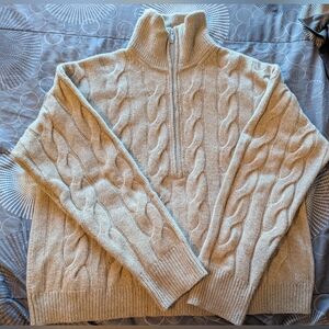 Cozy Cream Cable Knit Sweater